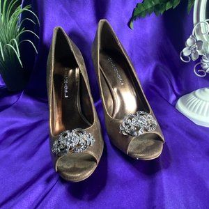 📌Michael Elegant Matt Gold High Heel Pumps
